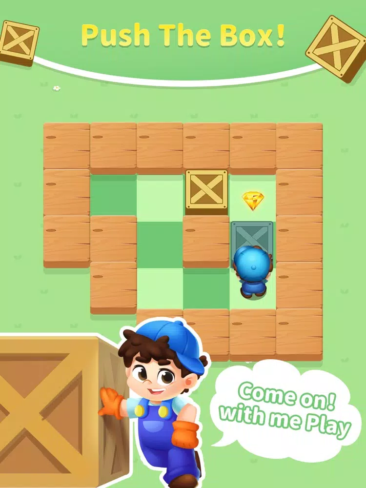 Tangkapan layar Push the Boxes iPad 