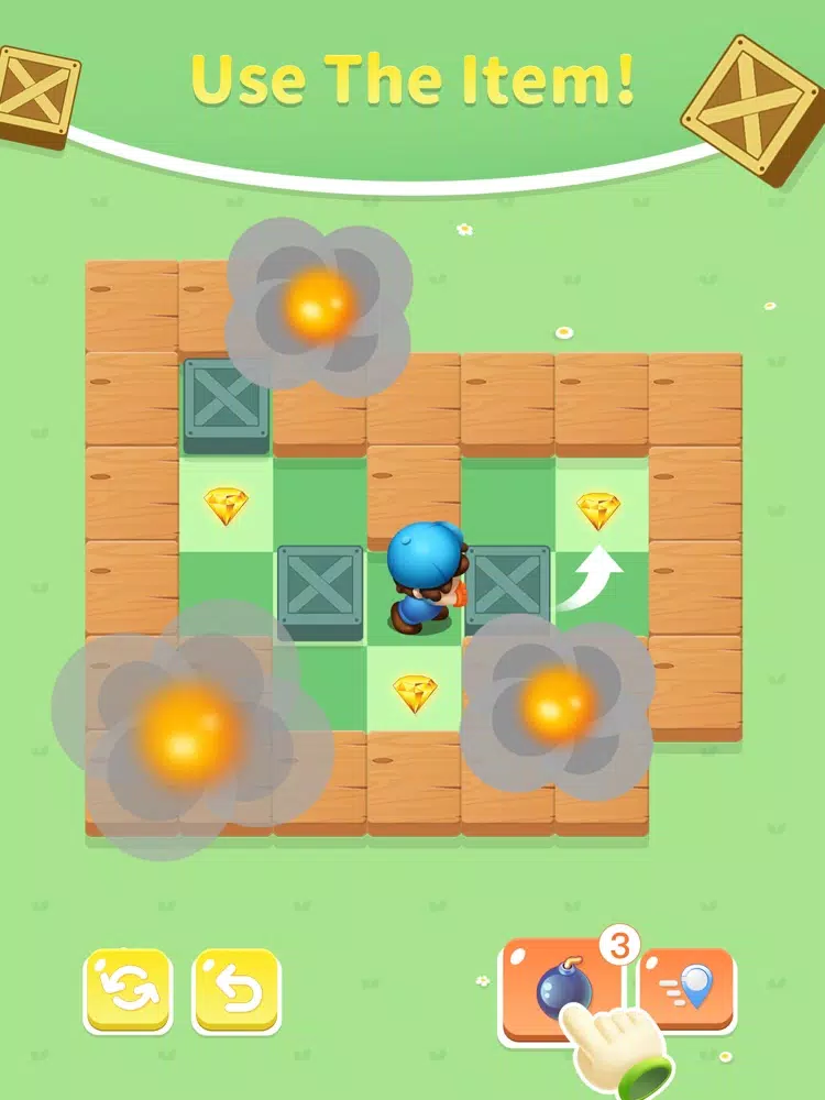 Tangkapan layar Push the Boxes iPad 