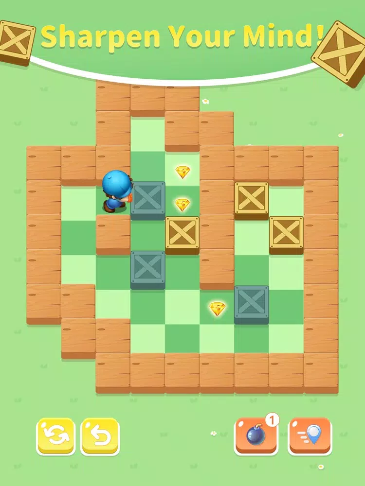 Tangkapan layar Push the Boxes iPad 