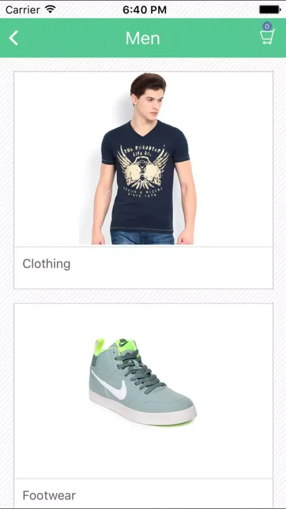ภาพหน้าจอของ Zen cart app