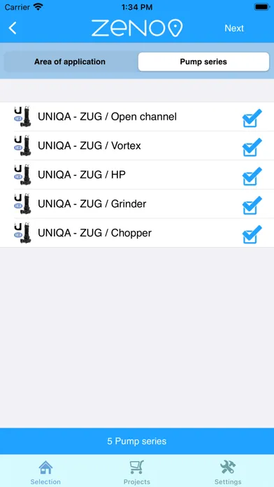 تصاویر Zeno Pump Selector