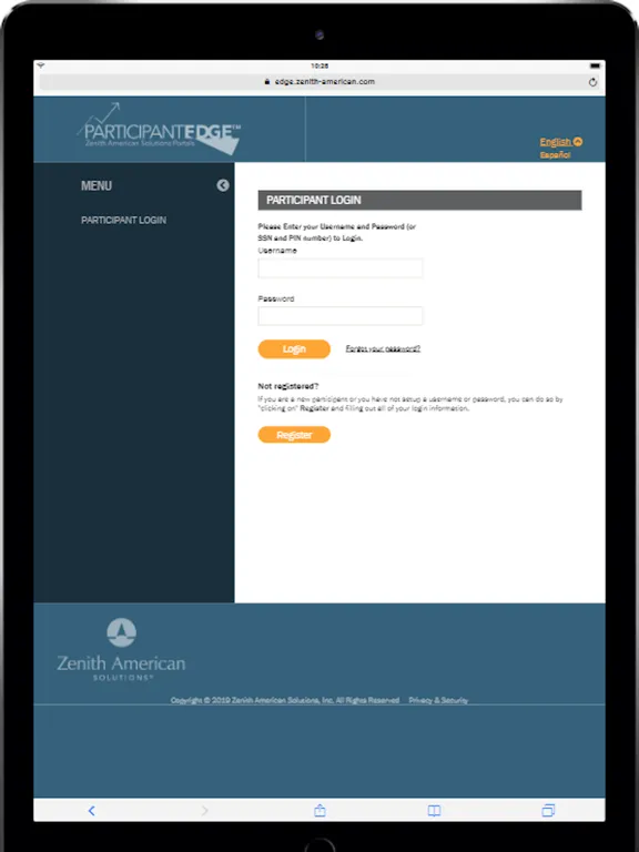 Ảnh chụp màn hình của Participant Edge iPad 