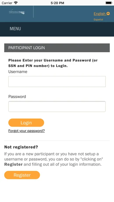Ảnh chụp màn hình của Participant Edge