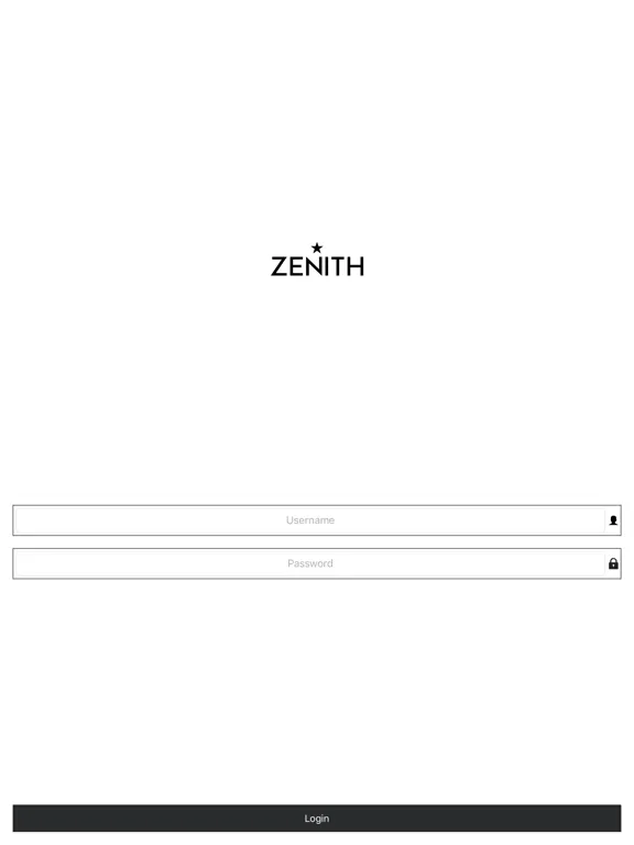 Ảnh chụp màn hình của ZWA - Zenith Watches iPad 