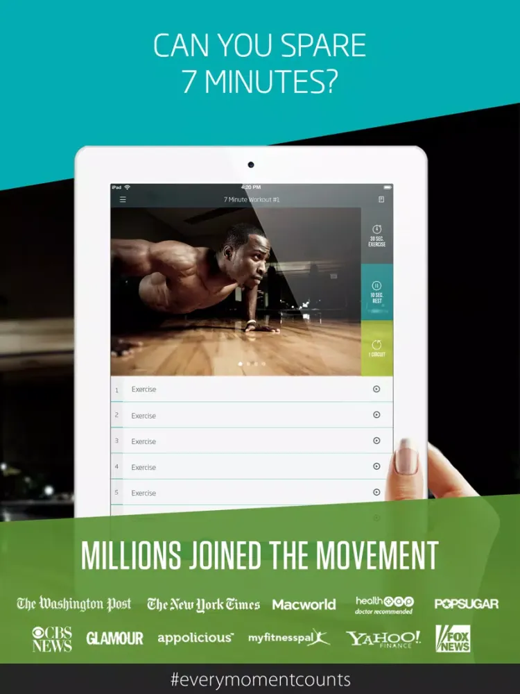 7 Minute Workout Pro by C25K® iPad Ekran Görüntüleri