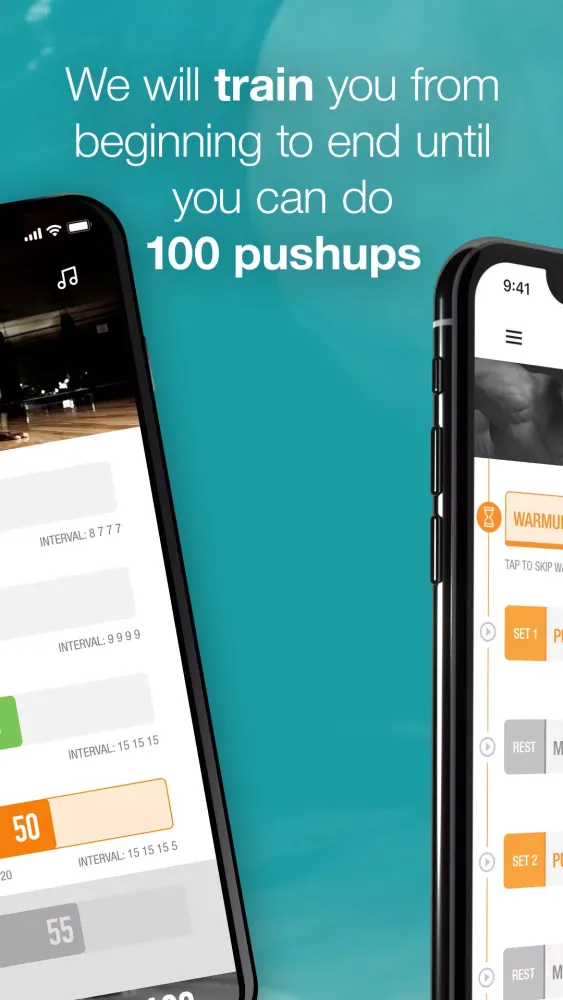 Zrzuty ekranu 0-100 Pushups Trainer
