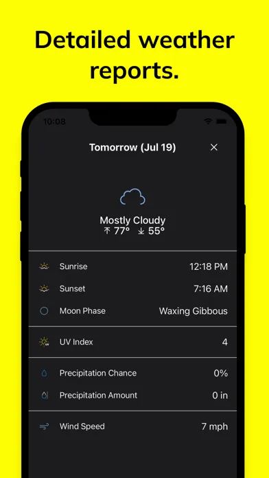Captures d'écran de Meow Weather - Cat Forecast