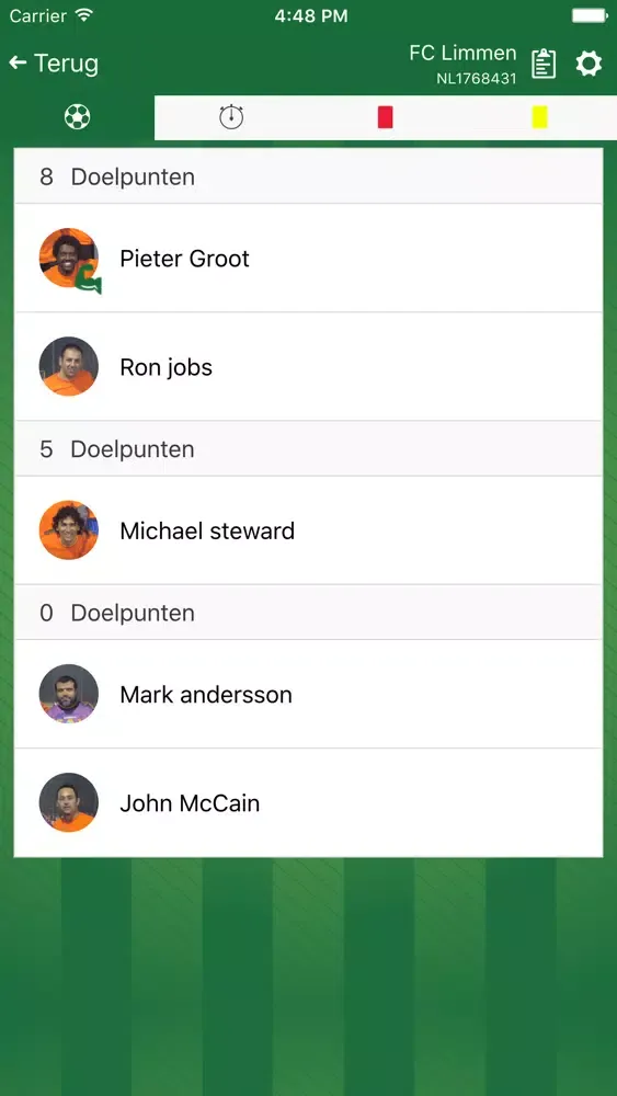 Amateur Football Assistant AFA Screenshots