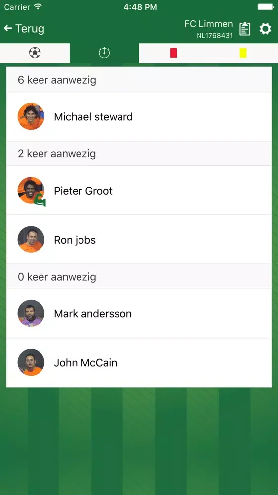 Amateur Football Assistant AFA Screenshots