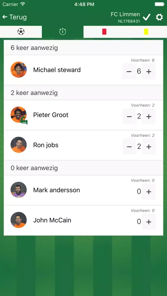 Amateur Football Assistant AFA Screenshots