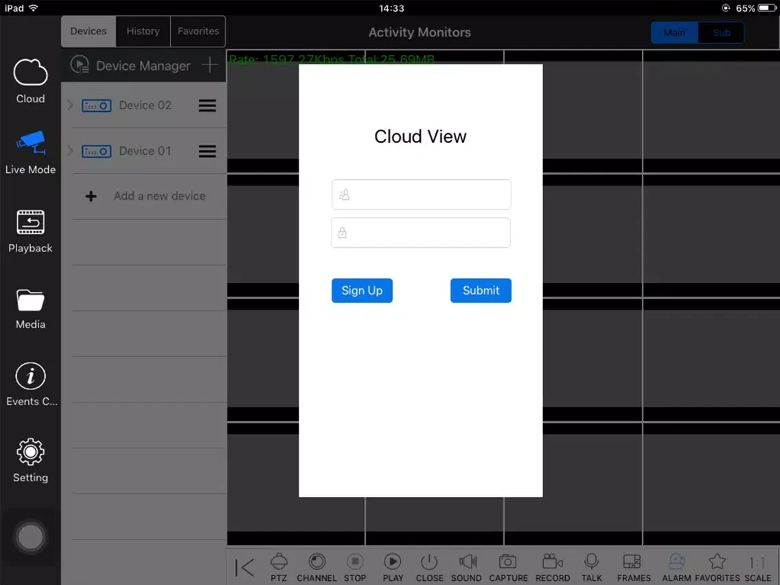 Tangkapan skrin iProView HD iPad 