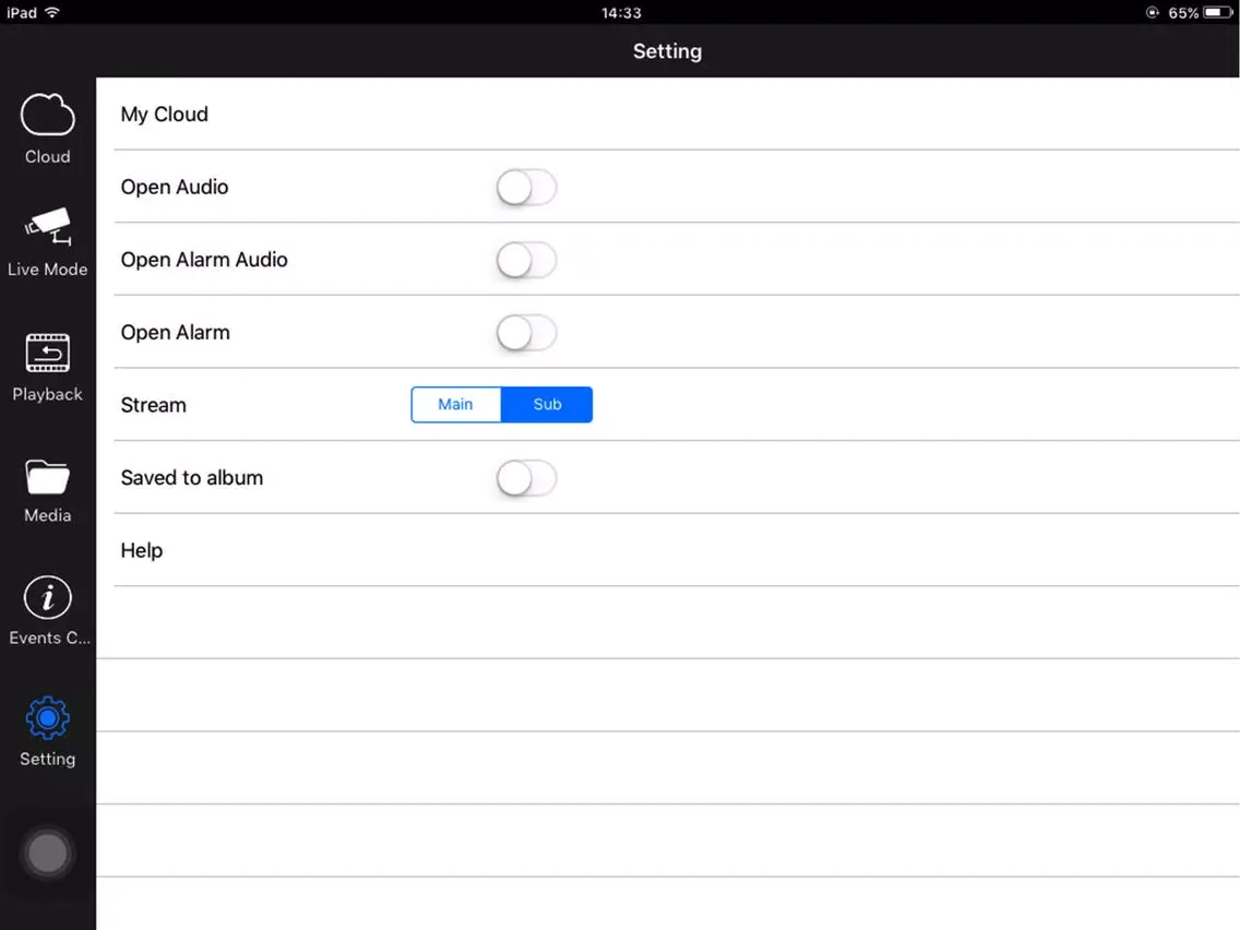 Tangkapan skrin iProView HD iPad 