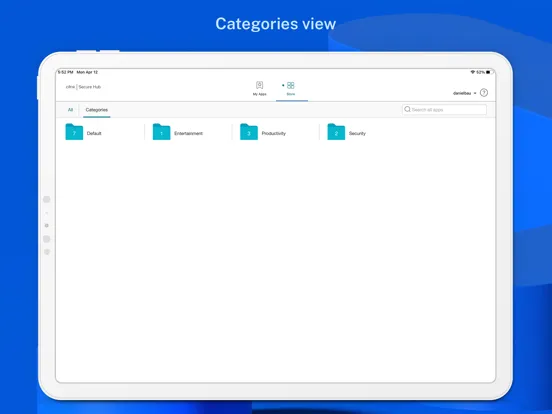 Citrix Secure Hub iPad 应用截图