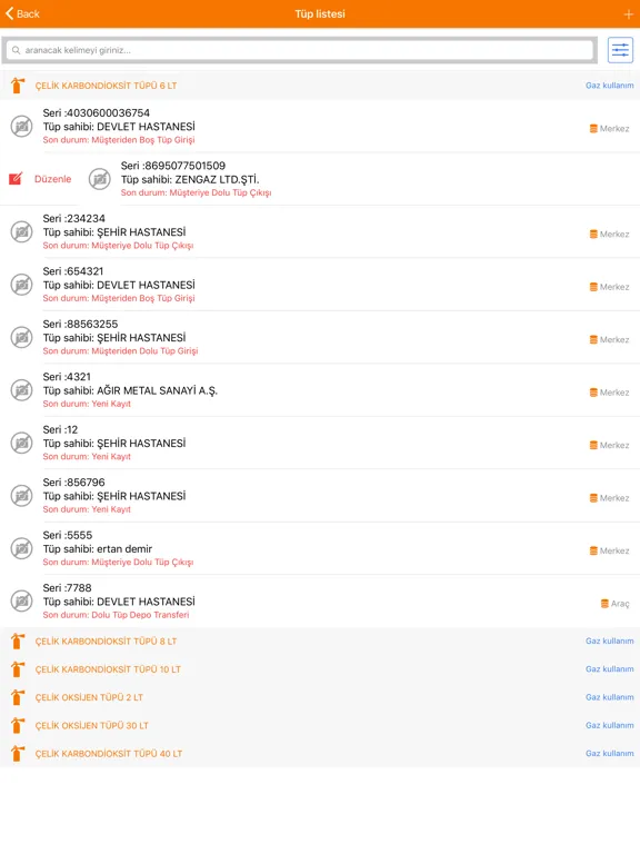 ZEN₂O Tüp Takip Sistemi iPad 스크린샷