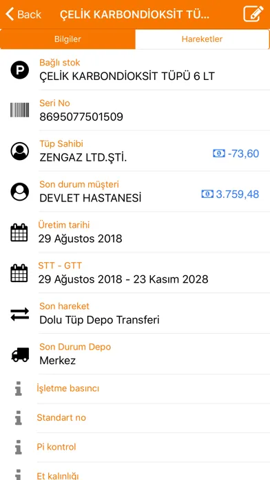 ZEN₂O Tüp Takip Sistemi 스크린샷