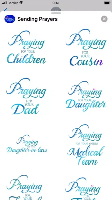 Sending Prayers Stickers स्क्रीनशॉट