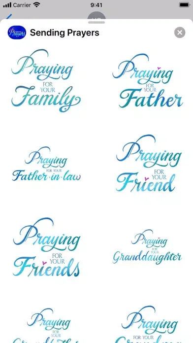 Sending Prayers Stickers स्क्रीनशॉट