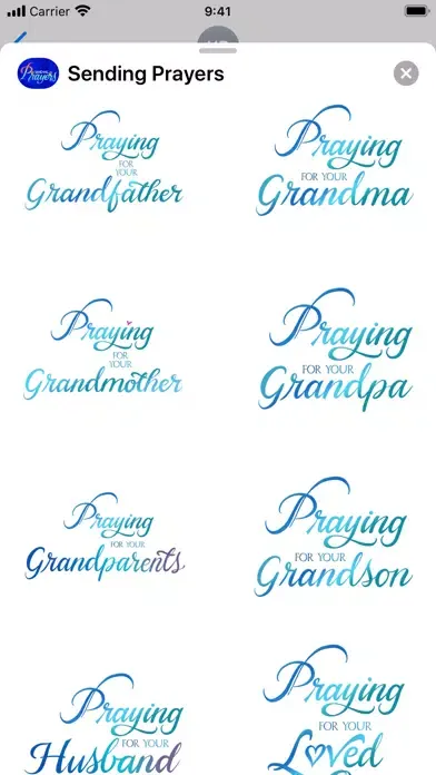 Sending Prayers Stickers स्क्रीनशॉट