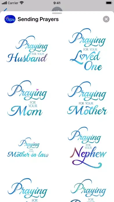 Sending Prayers Stickers स्क्रीनशॉट