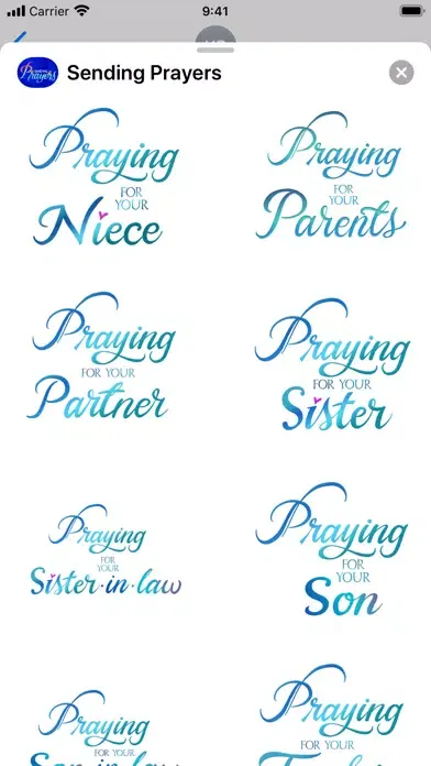 Sending Prayers Stickers स्क्रीनशॉट