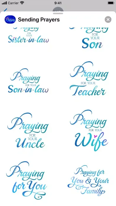 Sending Prayers Stickers स्क्रीनशॉट