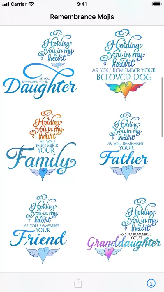 Remembrance Mojis سکرین شاٹس