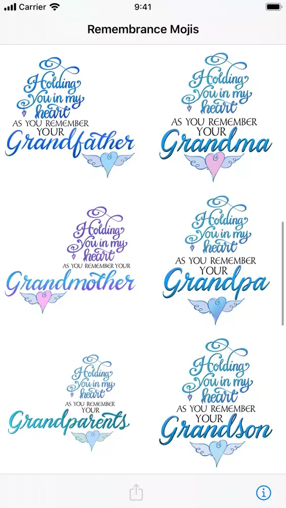 Remembrance Mojis سکرین شاٹس