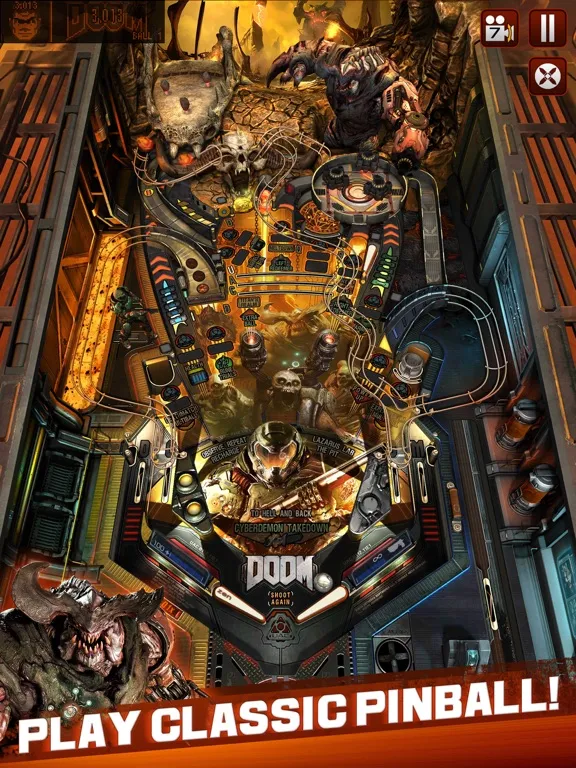 Tangkapan layar Bethesda® Pinball iPad 