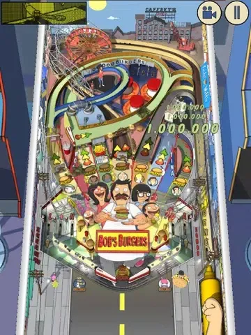 Tangkapan layar Bob's Burgers Pinball iPad 
