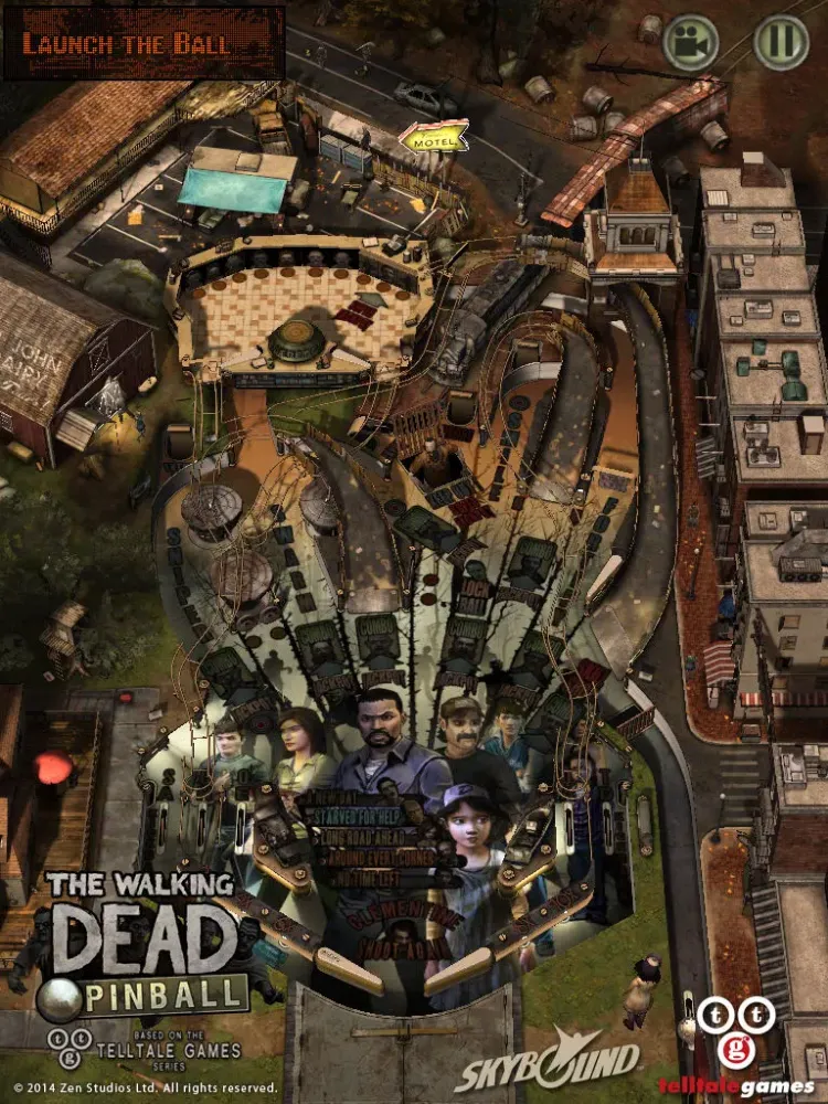 Capturas de tela do The Walking Dead Pinball iPad 