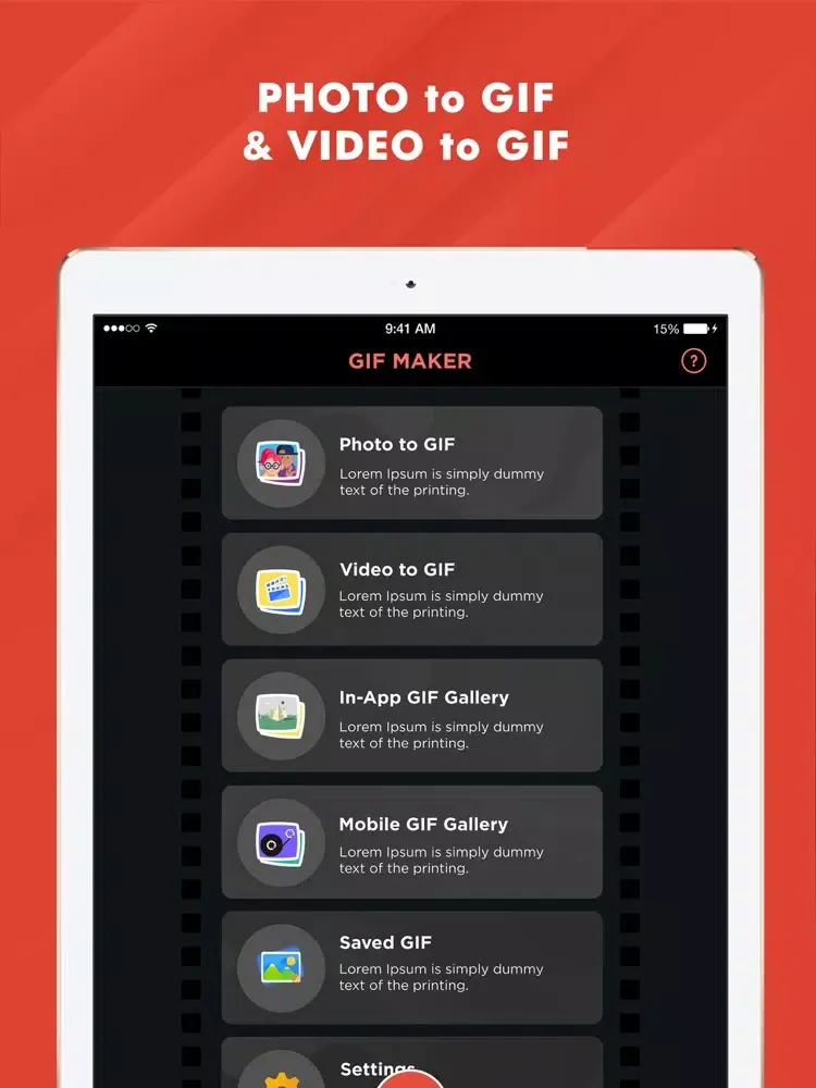 GIF Maker : Photo Video to GIF iPad  Ekran Görüntüleri