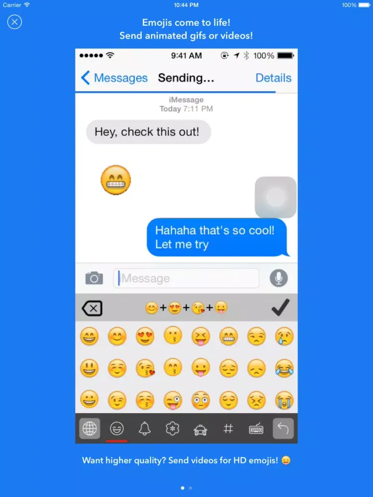 تصاویر Emojimation — Animated Emoji Keyboard iPad 