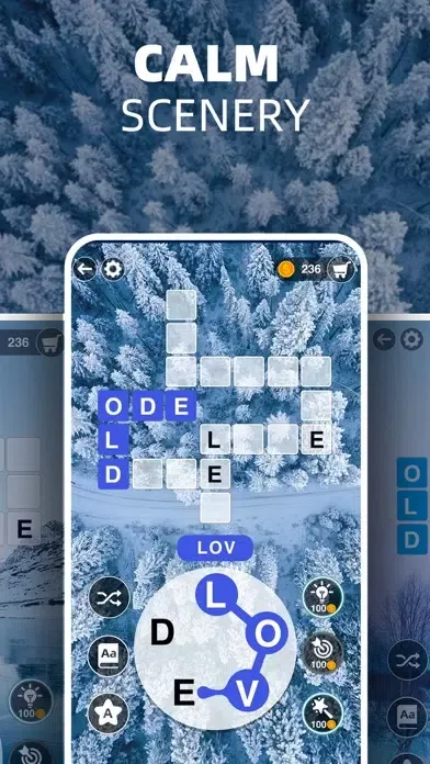 Capturas de tela do Zen Word Puzzle
