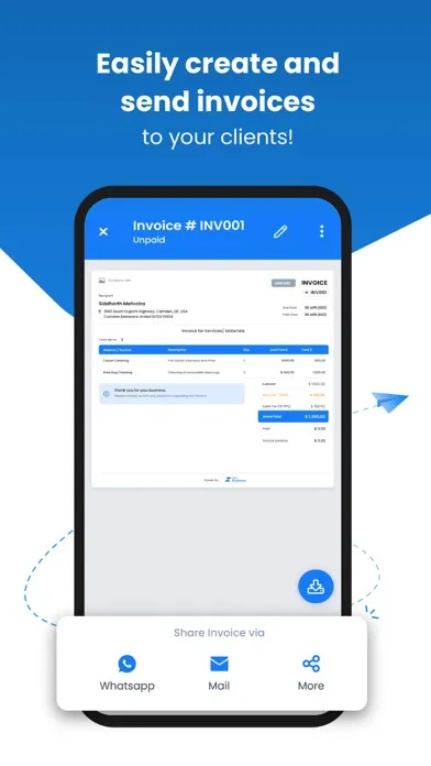 ภาพหน้าจอของ Invoice Maker for Services
