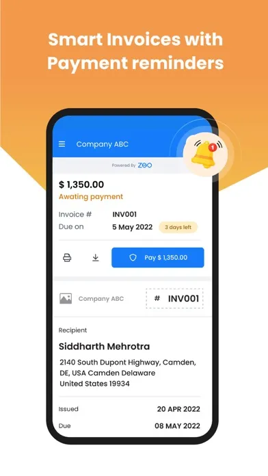 ภาพหน้าจอของ Invoice Maker for Services