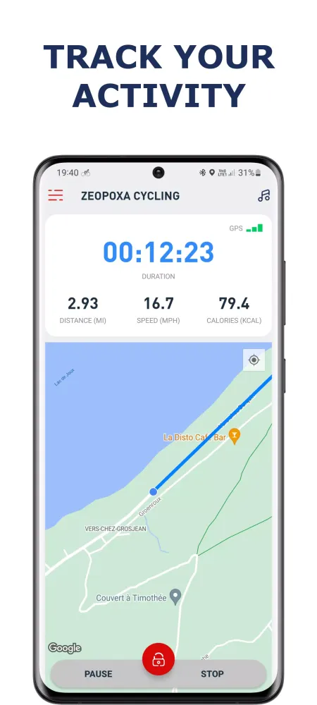 Capturas de tela do Cycling app — Bike Tracker