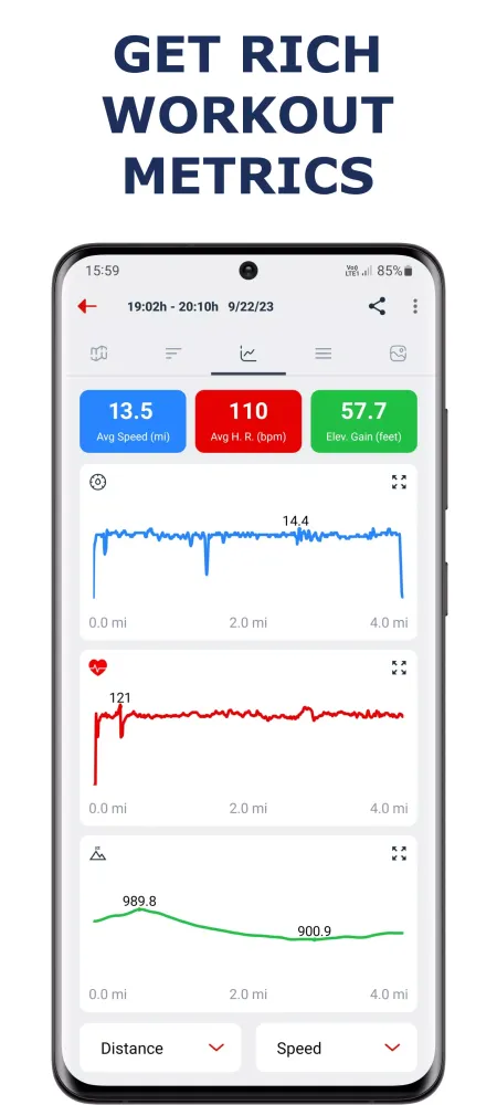 Capturas de tela do Cycling app — Bike Tracker