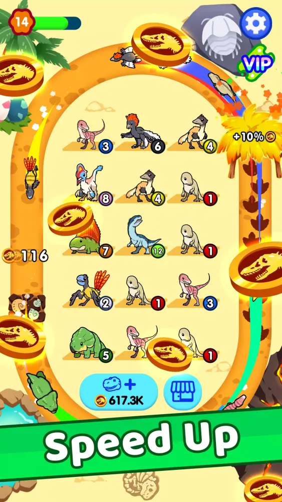 Screenshot di Merge Dinosaurs
