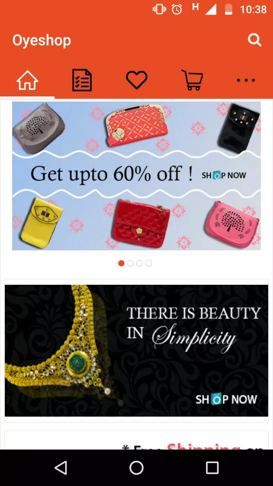 Скриншоты Oyeshop