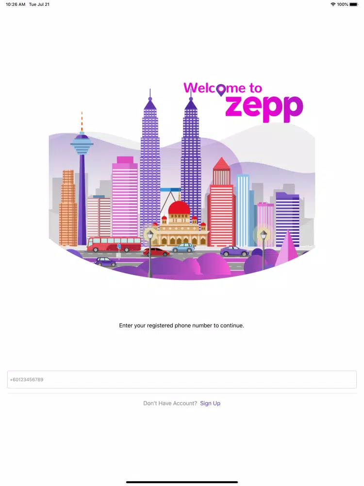 ภาพหน้าจอของ Zepp Passenger iPad 