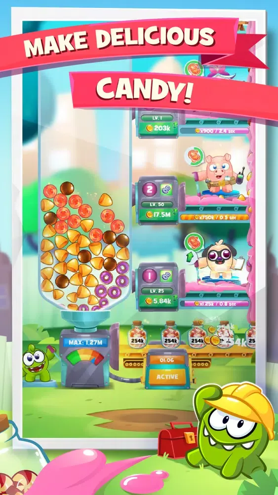 Om Nom Idle Candy Ekran Görüntüleri
