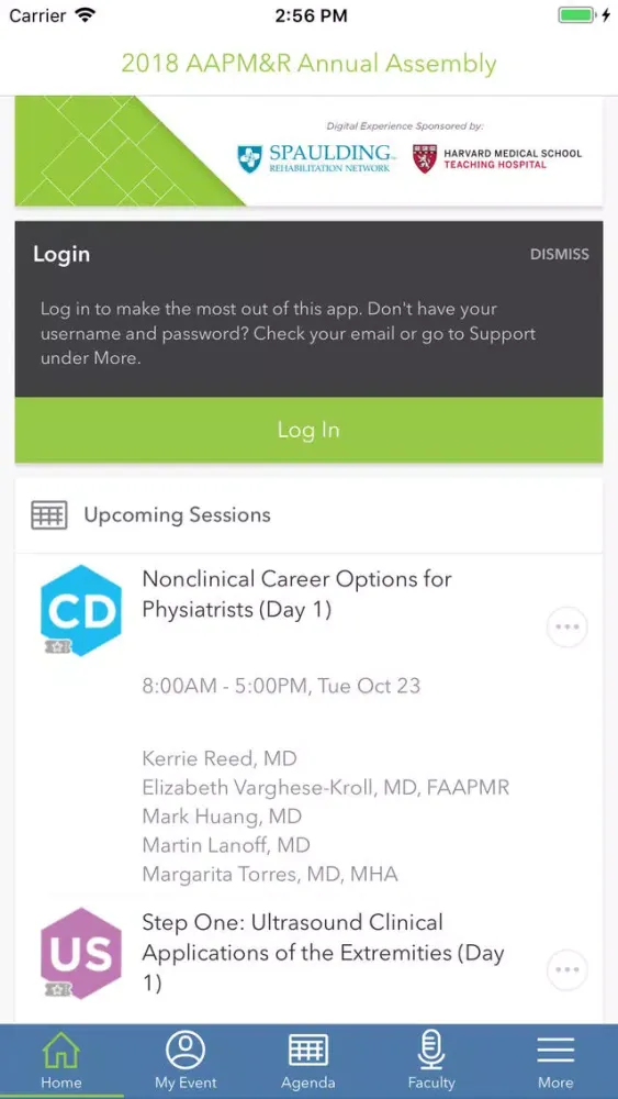 AAPM&R 2018 Annual Assembly Screenshots