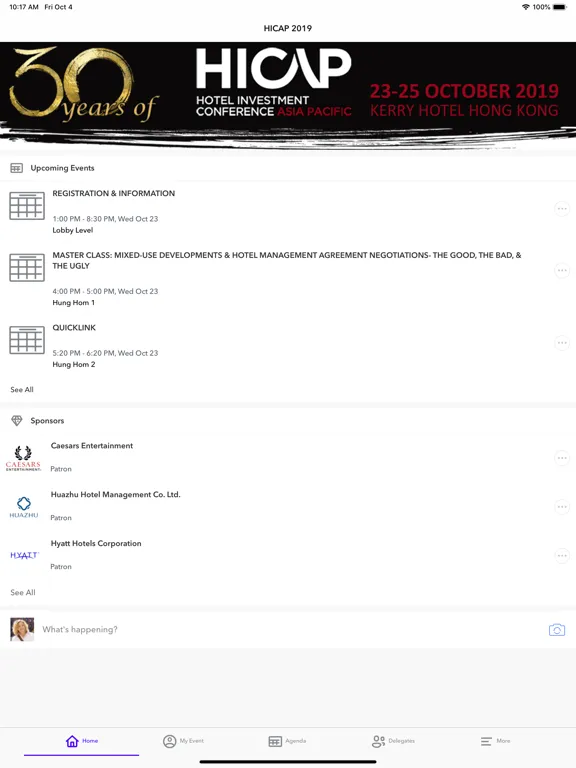 ภาพหน้าจอของ The BHN Group Events iPad 