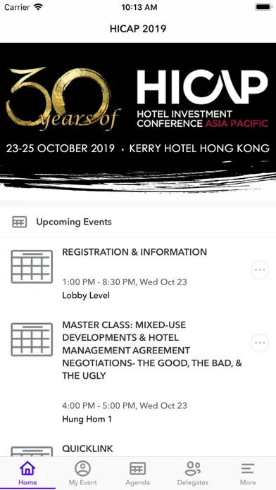ภาพหน้าจอของ The BHN Group Events