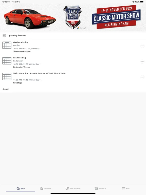 Скриншоты Classic Motor Show iPad 