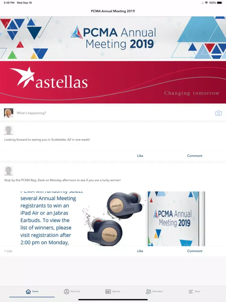 Captures d'écran de PCMA Events iPad 