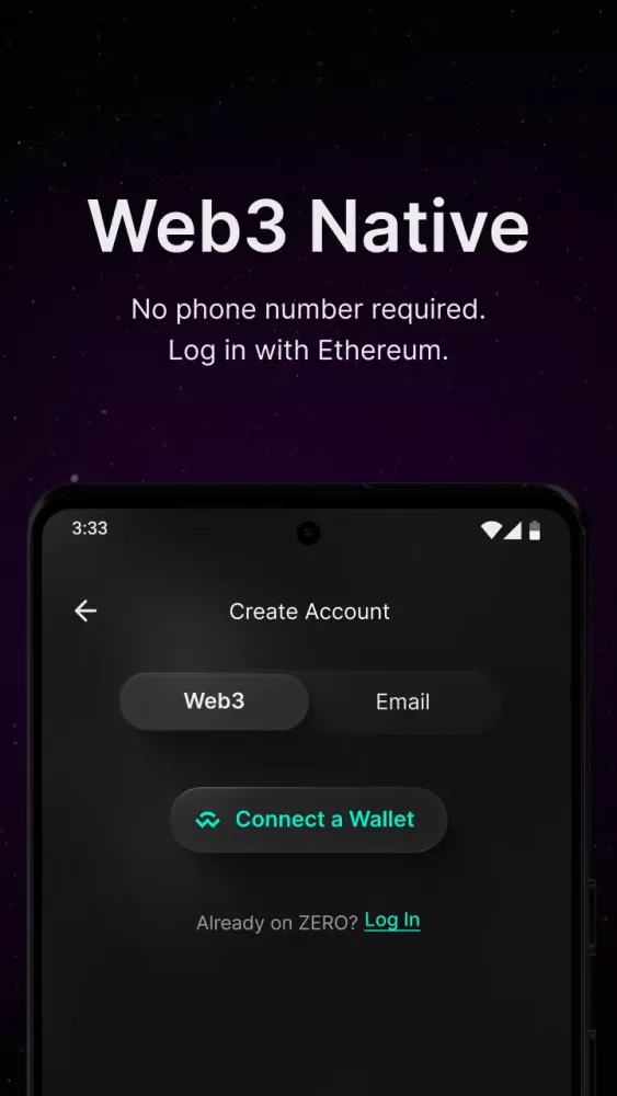 Zrzuty ekranu ZERO Messenger