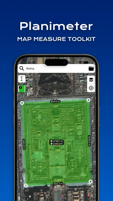 Planimeter: Map Measure Screenshots