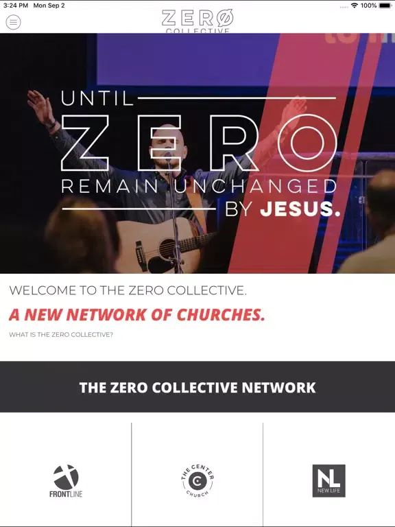 Capturas de tela do The Zero Collective App iPad 