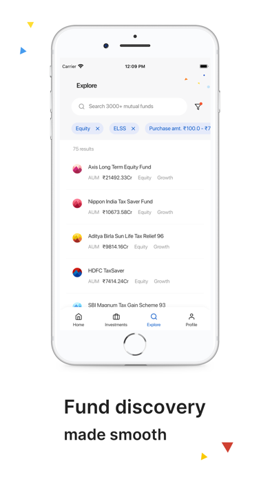 Zrzuty ekranu Zerodha Coin - Mutual funds